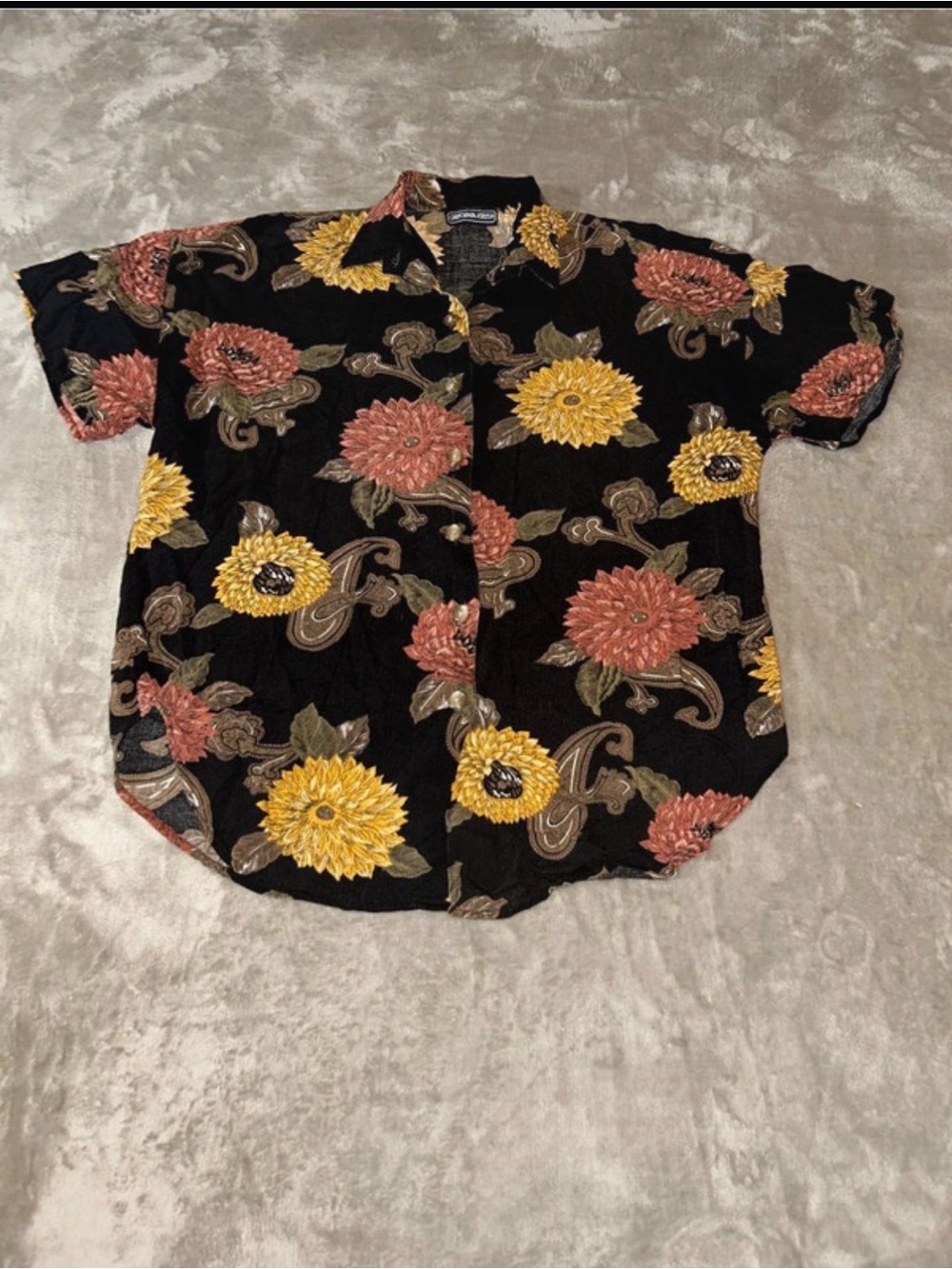 Vintage California Krush floral printed button down